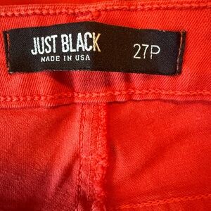 Just Black Vibrant Red Denim